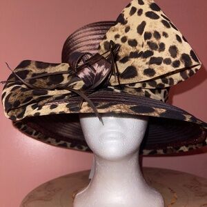 Cheetah print hat